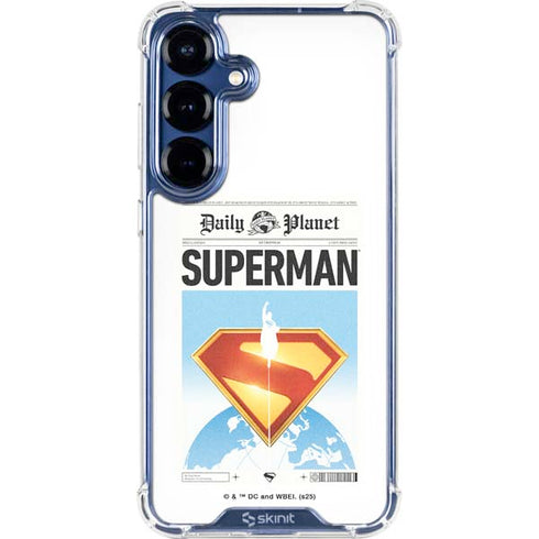 Superman 2025 Daily Planet Superman Cover Galaxy S25 Clear Case